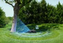 Rasenroboters ohne Begrenzungsdraht