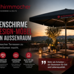 Sonnenschirme als Design-Möbel für den Außenraum