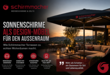 Sonnenschirme als Design-Möbel für den Außenraum